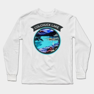 Connect with the Beauty of Colchuck Lake in Retro Japanese Style Long Sleeve T-Shirt